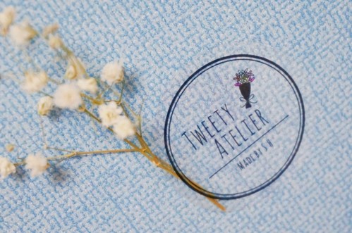 예쁜 원형 수제 꽃집 꽃다발 플라워샵 포장 제품 상품 투명 라벨 스티커 소량 인쇄 제작 가능합니다 18478