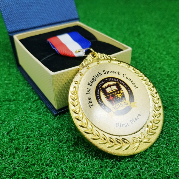 영어 웅변 대회 메달 제작 1개부터 가능 - 논술 말하기 우승 스피치 콘테스트 기념 소량 인쇄 양면가능 56